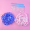 12 Peace Reusable Stretch Lids Set with 2 Storage Pouches ƒ?? Flexible Food Cover Lids