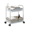 2 Layer Multipurpose Storage Trolley with Wheels (1 Pc)