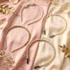 Trendy pearl beaded hair band