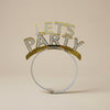 Letƒ??s Party Glitter Headband for Birthday Celebration (Pack of 4)