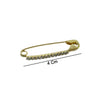 Decorative Golden Safety Pin Brooch Set (12 Pc Set)