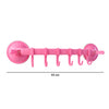 Multipurpose Wall-Mounted Plastic Hanging Rack (6 Hook, 1 Pc)