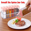 122 Plastic Spice Jars (6 Pcs 14x22x8cm Multicolour)