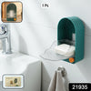 Wall Mounted Soap Holder With Drain Tray (1 Pc)