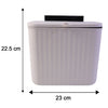 Portable Plastic Kitchen Dustbin Trash Bin (1 Pc 25x22 Cm)