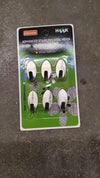 Self Adhesive Wall Hooks Set (6 Pc, Mix Design)