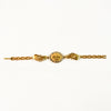Bracelet With Stone Border  Dual Peacock Chain End Rakhi