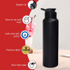 Stainless Steel 1000ml Flip-Top Reusable Sports Water Bottle ƒ?? 1 Pc