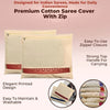 Zip Closure Saree Storage Bag (14.5??16.5 Cm, 1 Pc)