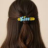 Cute ƒ??Kissƒ?� Text Hair Clip Set (2 Pc)
