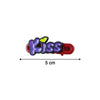 Decorative ƒ??Kissƒ?� Text Hair Clip Set (4 Pc)