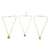 Decorative floral gold necklace