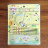 Cute Cartoon Geometry Box Stationery Set (1 Set)