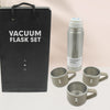 2834 Stainless Steel Vacuum Flask Set With 3 Steel Cups Combo For Coffee Hot Drink And Cold Water Flask Ideal Gifting Travel Friendly Latest Flask Bottle. (500ml)