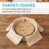 Pure Cotton Roti Mate Cloth, Round roti Cover (51 ?? 51 Cm, 1 Pc)