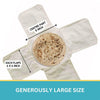 Pure Cotton Roti Mate Cloth, Round roti Cover (51 ?? 51 Cm, 1 Pc)