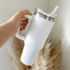 890 ML Insulated Stainless-Steel Travel Tumbler White Color (1 Pc )