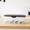 Kitchen Multipurpose Air-tight 4 Sections Storage Containers  Masala Box (1 Set)