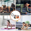 6055 Automatic Rebound Abdominal Wheel Ab Roller Wheel With Timer Elbow Support For Beginners Exercise Double Wheel With Knee Mat Holder For Body Fitness Strength Training Home Gym