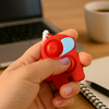 Pop-it Fidget Keychain Toy - (1 Pc  Mix Color)