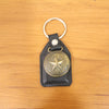 Premium Leather Finish Metal Star Emblem Keychain (1 Pc)