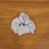 Dual-Tone Satin & Mesh Fabric Hair Scrunchie (1 Pc)