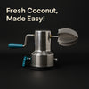 Supermom Stainless Steel Coconut Scraper With Vacuum Base (1 Pc)